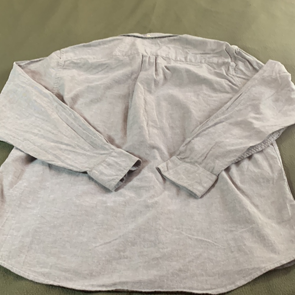 Men’s St. John’s Bay brown/gray button-up shirt.  Size XL - Picture 5 of 5